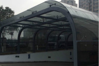 人民银行衢州支行地下车库入口雨棚